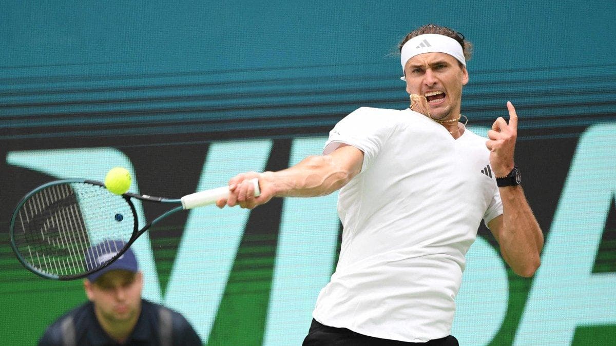 Alexander Zverev, durante un partido en 2026