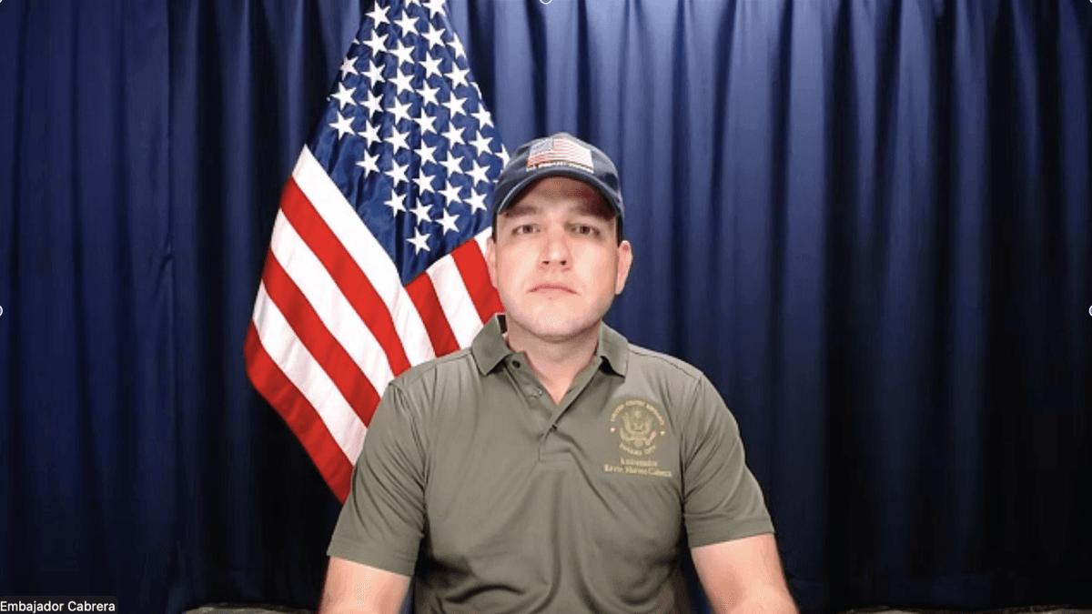 Kevin Cabrera, embajador de EEUU en Panamá