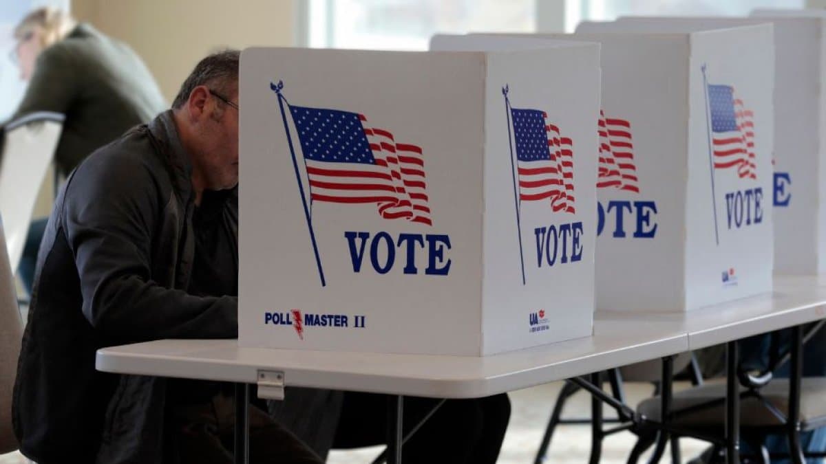 Un centro de votación en Florida
