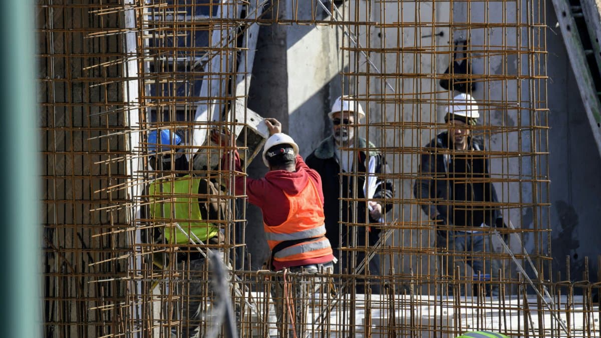 Obreros trabajando