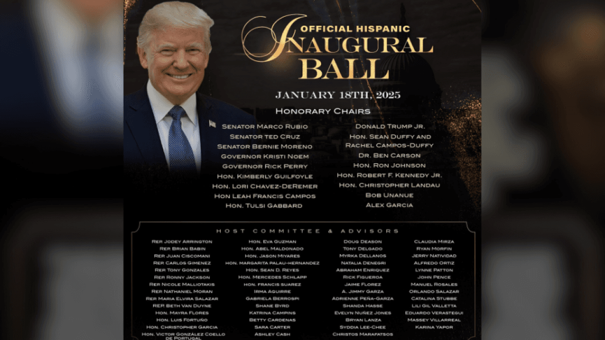 Parte de los invitados del Hispanic Inaugural Ball 2025
