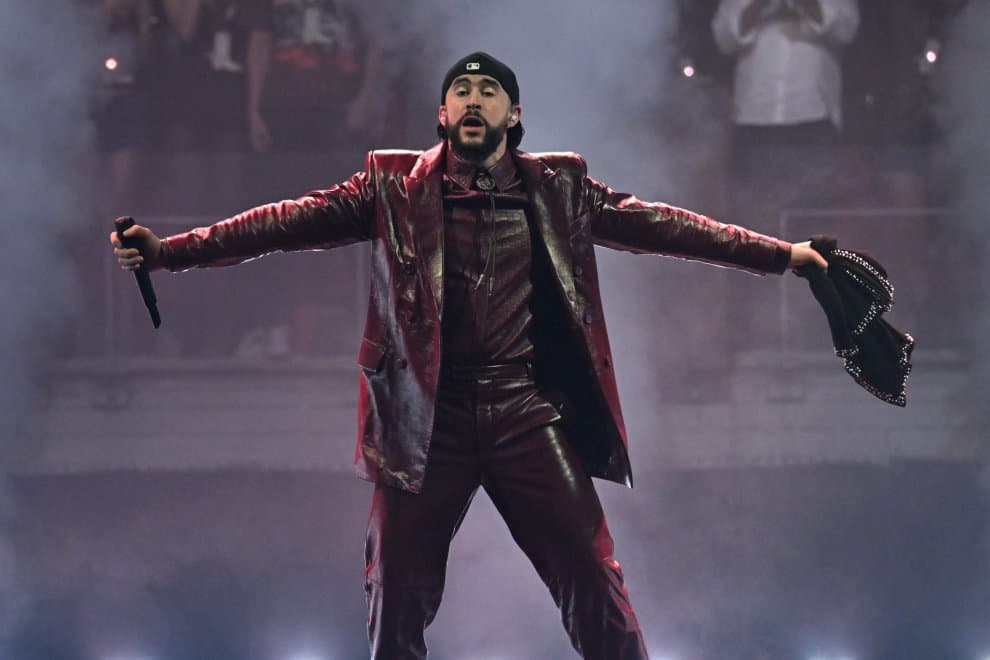 Bad Bunny, durante un concierto