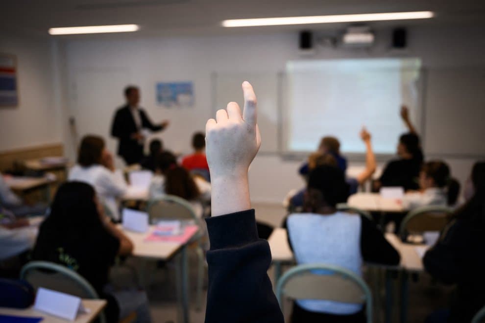 Estudiantes en un aula escolar (Archivo)
