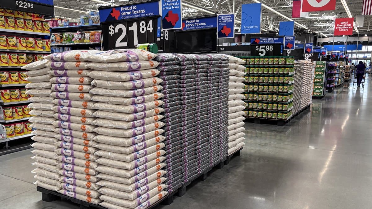 Supermercado en Houston (Texas). Imagen de archivo