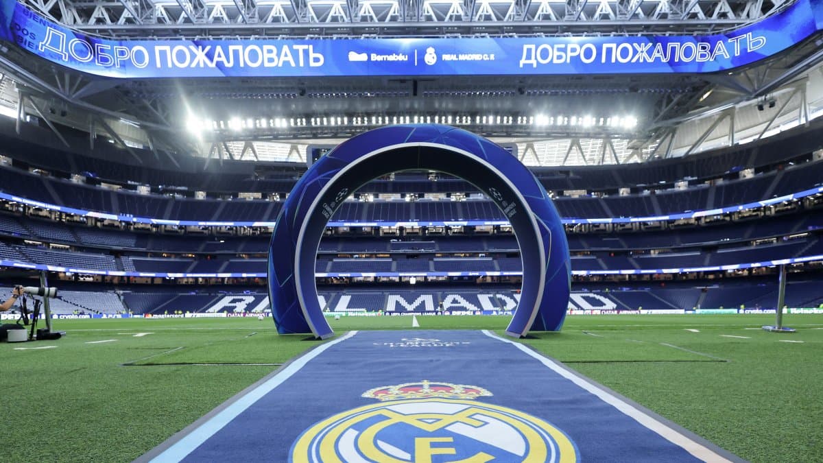 El estadio Santiago Bernabéu.