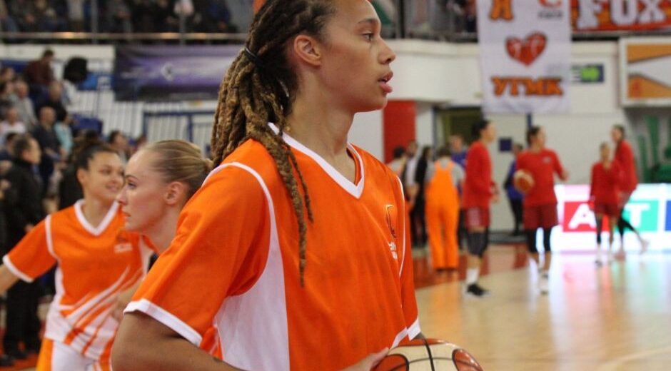 La jugadora de baloncesto estadounidense Brittney Griner, que actualmente milita en las UMMC Ekaterinburg.