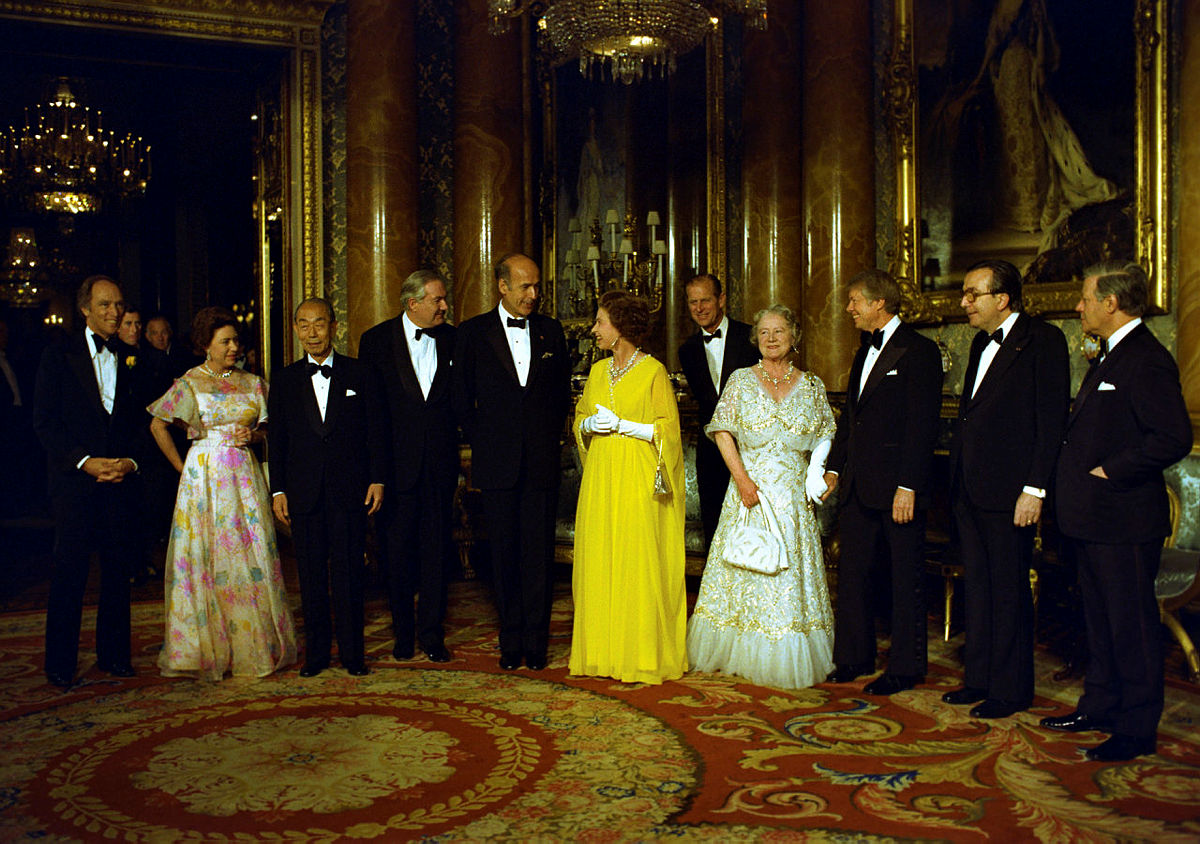 Jimmy Carter en el Palacio de Buckingham / NARA.