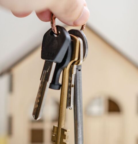 Manojo de llaves de una vivienda de Estados Unidos. Imagen de archivo.