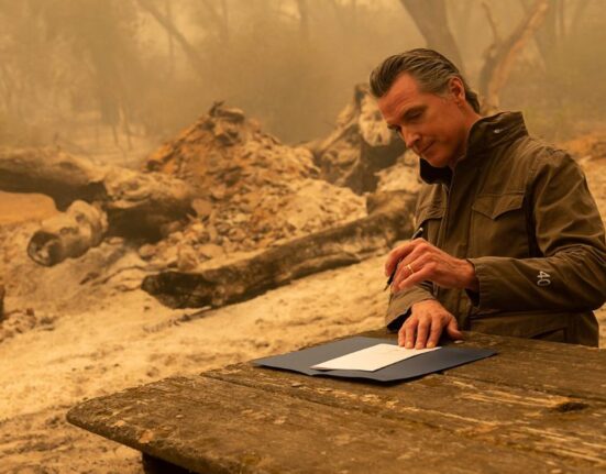 Incendios/Gavin Newsom, gobernador de California