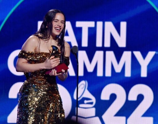 Rosalía at the 2022 Latin Grammy Awards