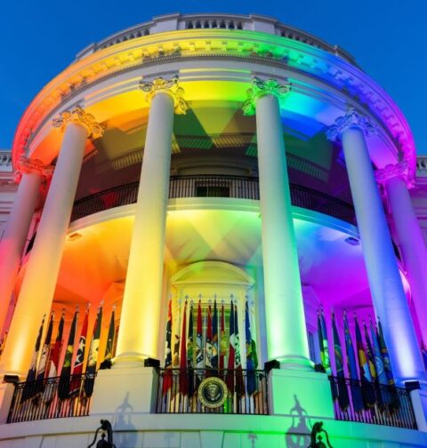 Casa Blanca arcoiris