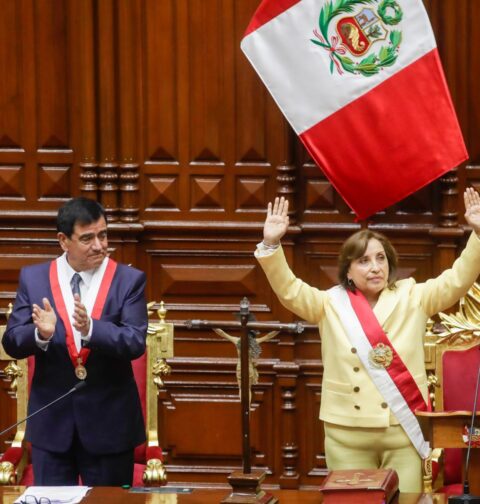 Dina Boluarte, presidente de Perú