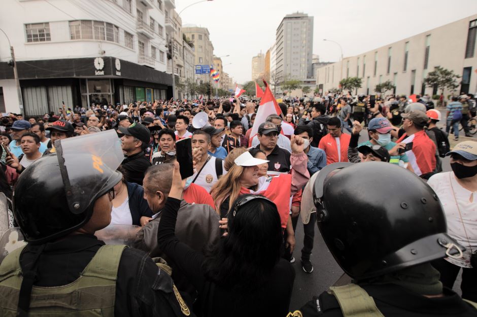 protesta en Perú