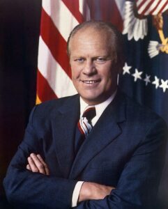 Retrato de Gerald Ford. 