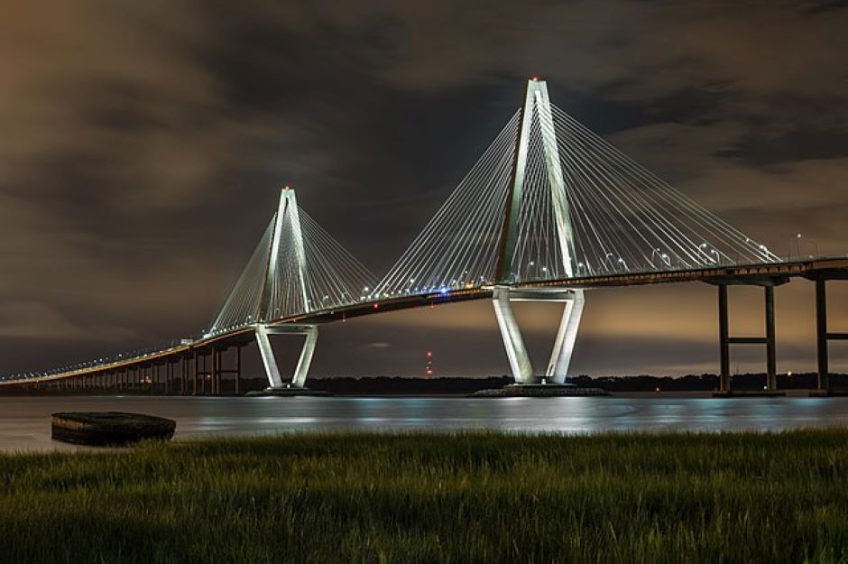Puente Arthur Ravenel Jr. (también conocido como puente del río Cooper), Carolina del Sur.