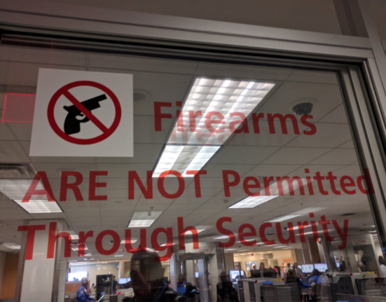 Prohibición armas en la TSA