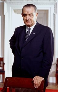 Retrato de Lyndon B. Johnson.
