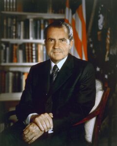 Retrato de Richard Nixon.