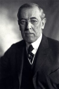 Retrato de Woodrow Wilson.