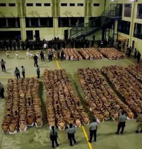 El CECOT, la nueva prisión de máxima seguridad en El Salvador. Es el centro penal más grande de América (imagen de archivo).