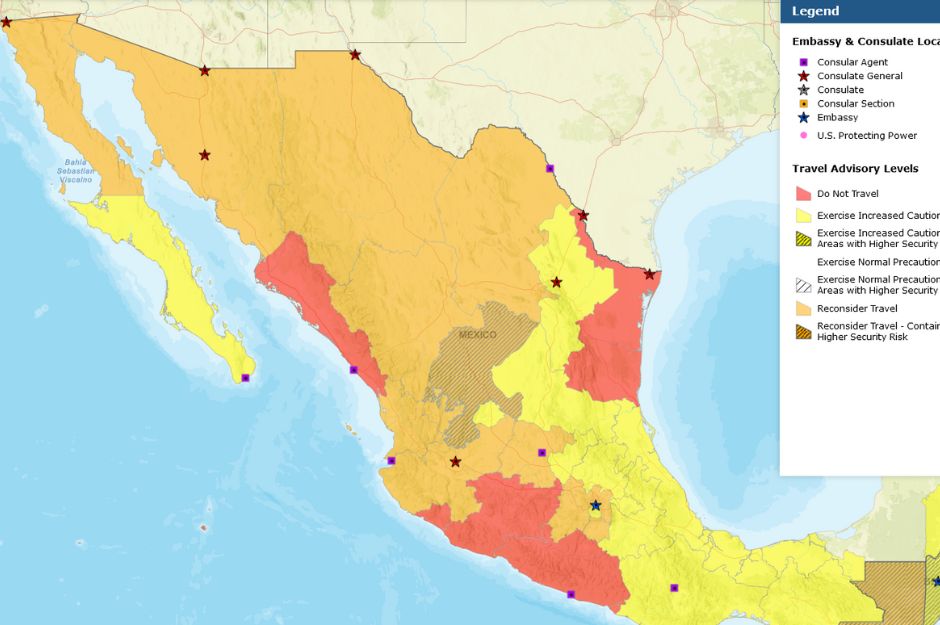 Avisos de zonas peligrosas para viajar en México durante las vacaciones de primavera
