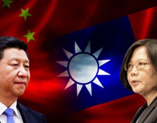 Imagen editada de Xi Jinping y Tsai Ing-wen