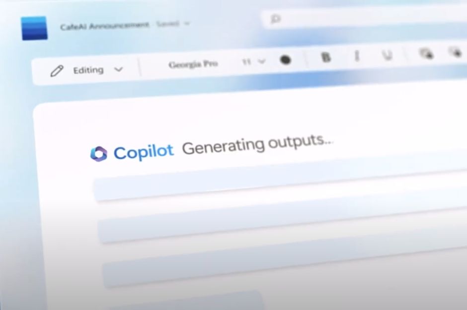 Captura de pantalla del vídeo de presentación de Copilot, la nueva herramienta de Inteligencia Artificial de Microsoft.