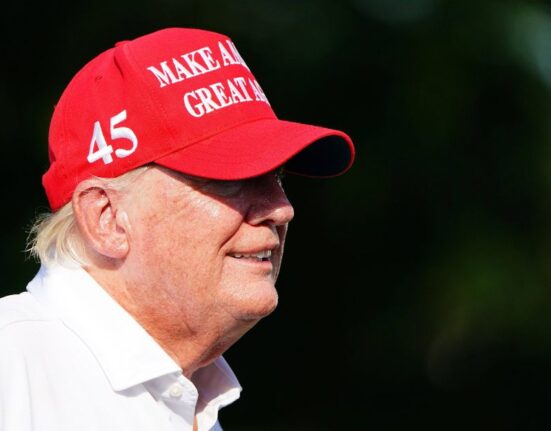 Donald Trump, durante un partido de golf en Miami, Florida, en 2022.