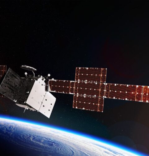 Recreación artística del satélite de comunicaciones militares WGS -11+.