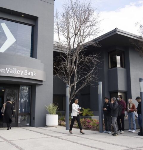 Sede del Silicon Valley Bank (SVB) en Santa Clara, California
