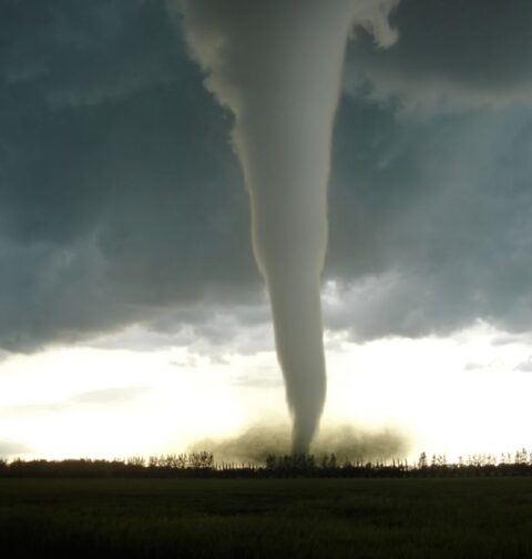 Tornado. Imagen de archivo.